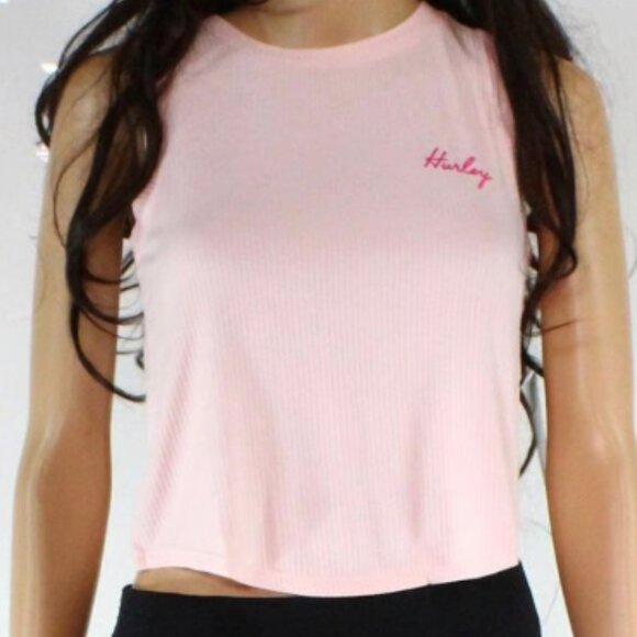 Hurley embroidered rayon crop tank in XL - Picture 1 of 6